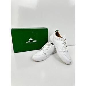 Lacoste Men's Bayliss Sneaker, Deep White, Size 10.5
